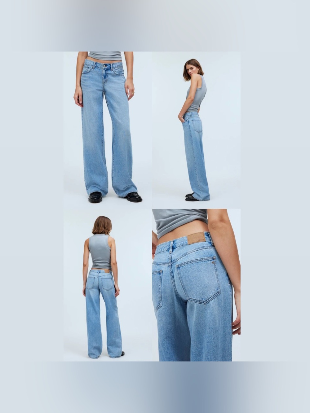 Madewell Low Rise Superwide Leg Jeans